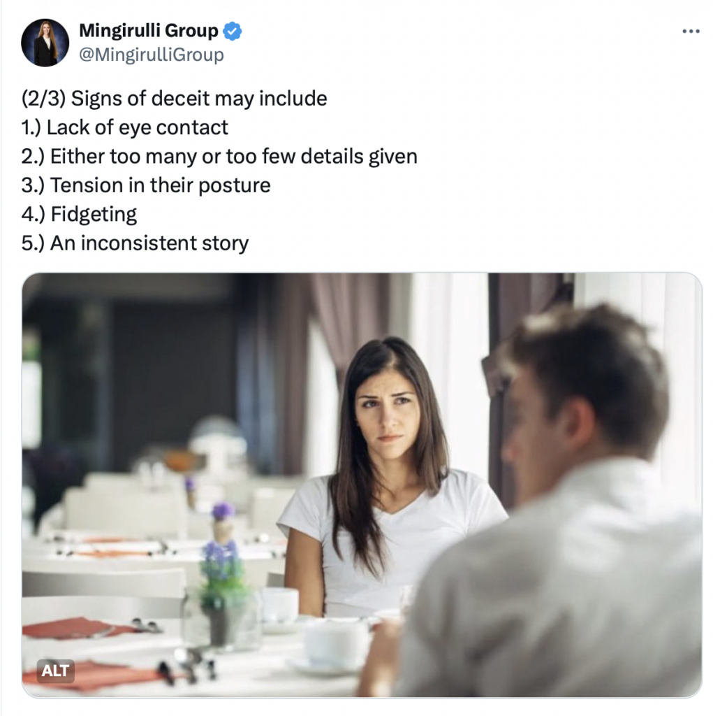 How to tell if someone is lying or being dishonest