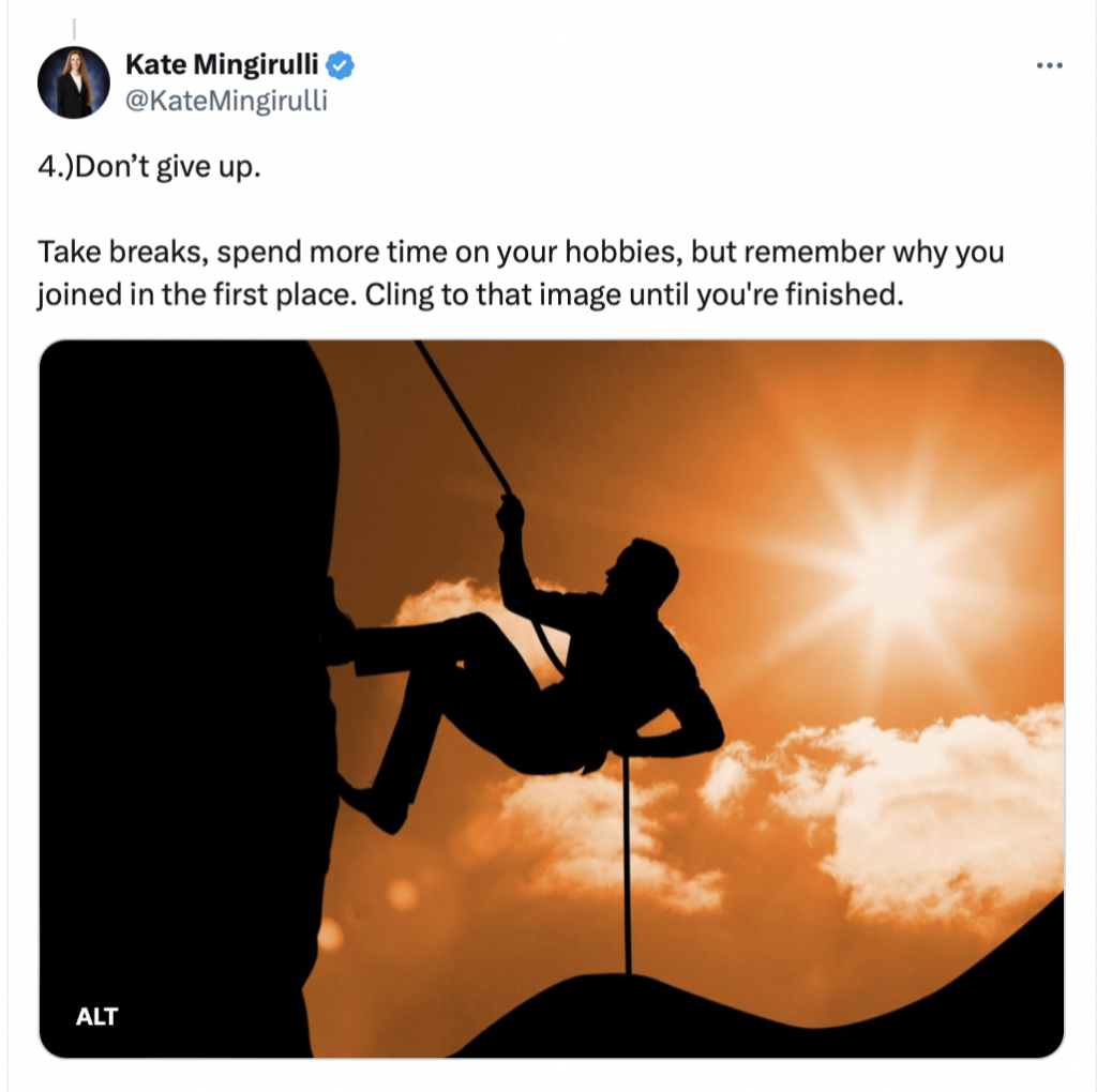 Don't give up.  Image Credit: FreePik