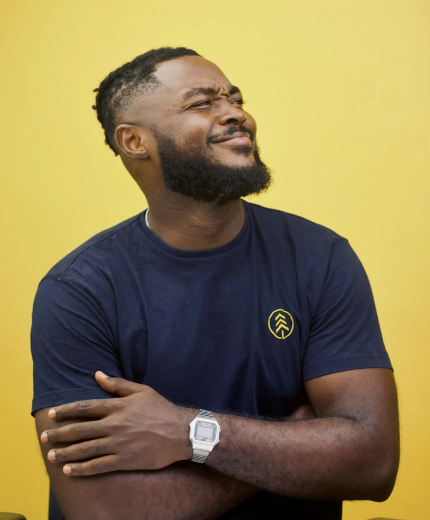 Man showing disbelief